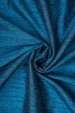 Nile Blue Plain Dyed Vaao Silk