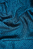 Nile Blue Plain Dyed Vaao Silk