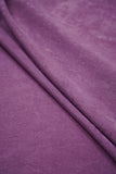 Plum Purple Plain Dyed Dyna Velvet