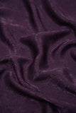 Eggplant Purple Plain Dyed Dyna Velvet