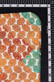 Bandhani Oval Pattern Position Printed on Viscose fabric