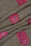 Bandhani Geometric Pattern Position Printed on Muslin fabric