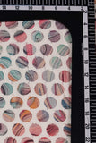 Multicolour Schiffli Circles Position Printed on Viscose Fabric