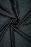 Charcoal Grey Dyed Peona Silk