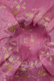 Seamless Floral Pattern on Pink Celeste Silk