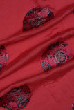 Hemispherical Bandhani Pattern Postition Printed On Muslin Fabric