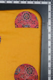 Hemispherical Bandhani Pattern Postition Printed On Muslin Fabric