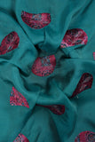 Hemispherical Bandhani Pattern Postition Printed On Muslin Fabric