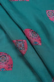 Hemispherical Bandhani Pattern Postition Printed On Muslin Fabric