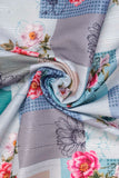 Vintage Floral Patchwork Digitally Printed on Halley Silk