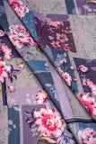 Vintage Floral Patchwork Digitally Printed on Halley Silk