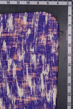 Purple Heather Abstract Pattern Digitally Printed on Charmie Satin