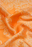 Orange Blossoms Digitally Printed on Charmie Satin