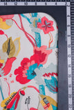 Abstract Floral Vine Digitally Printed on Charmie Satin