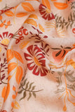 Beige Abstract Pattern Digitally Printed on Ananya Silk