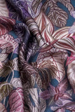 Dry Autumn Leaves Digitally Printed on Ananya Silk