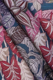 Dry Autumn Leaves Digitally Printed on Ananya Silk