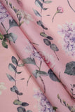 Elegant Florals Digitally Printed on Ananya Silk