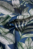 Green Leaf Plant Digitally Printed on Kiana Silk