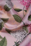 Summer Blooming Hydrangeas Digitally Printed on Kiana Silk