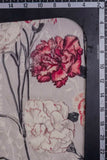 Fascinating Carnations Digitally Printed on Kiana Silk