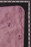 Lavender Floral Motif Embroidered on Carina Silk