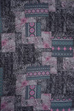 Black Color Art Patchwork Digitally Printed on Rangna Silk - saraaha.com - Casual, Digital Print, ethnic kurtis, Festive, home decor, kurtas, lehengas, occasional garments, Rangna Silk, shirts, SILK