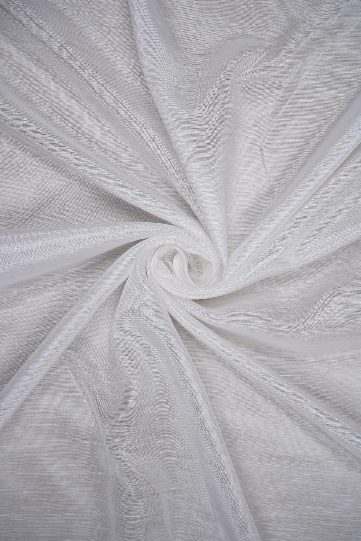 Plain White Dyeable Linen Silk Viscose Base 84 GLM - saraaha.com - Bottoms, breathable, casual and formal, Casual And Formal wear, Dyeable white, home decor, kurtas, Kurtis, Linen Silk, mean wear, RFD, shiny, Shirts, soft, women wear