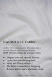 Plain White Spanish Silk Viscose Base 90 GLM - saraaha.com - Dresses, Dyeable white, festive and formal, flowy, home decor, Kurtas, Kurtis, mean wear, RFD, shiny, Shirts, silk, smooth texture, Spanish Silk, women wear