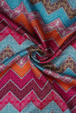 Chevron-Zigzag Pattern Digitally Printed on Alina Silk - saraaha.com - Accessories, Alina silk, Casual, Dazzling Festive Collection, Digital Print, Festive, formal, Home Decor, Kurtas, Kurtis, Men's wear collection, quirky, Shirts, SILK, Skirts, Suits, Tops Dresses, Trimmings