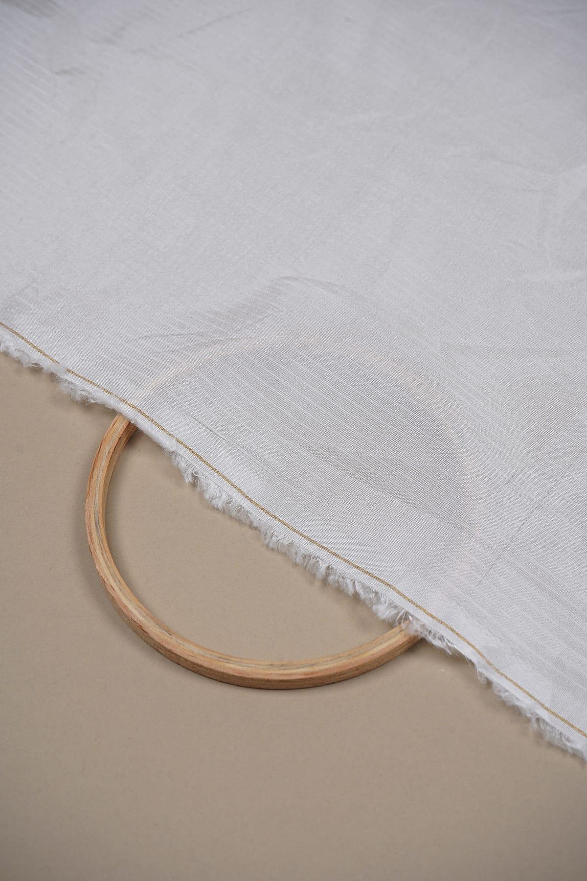 Plain White Dyeable Russian Silk Stripe Viscose Base 80 GLM - saraaha.com - Biodegradable and RECYCLABLE, casual, Casual And Formal wear, crisp, durable, Dyeable white, festive, formal, home decor, Rayon, RFD, Russian Silk, Stripe Pattern, Viscose, Women Wear