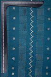 Geometric Zigzag & Floral Pattern Screen Printed on Charmie Satin - saraaha.com - accesories, blouses, Charmie Satin, dresses and more, Festive, gowns, indo western, kurtas, sarees, Satin, Screen Print Foil Work, skirts, Suits, tops, trimmings