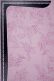 Pink Floral Leaf Screen Printing on Pastel Shade Alina Silk - saraaha.com - Accessories, Alina silk, Casual, Dresses, Formal, Indo western Lehengas, Kurtas, Kurtis, Screen Print, Shirts, SILK, Skirts, Suits, Trimmings