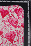 Pink Hearty Plantations Digitally Printed on Charmie Satin