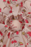 Blooming Lotus Pattern Digitally Printed on Sylvie Silk