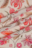 Pink Floral Seamless Pattern Digitally Printed on Sylvie Silk
