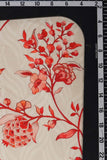 Orangy and Charming Seamless Floral Pattern Digitally Printed on Sylvie Silk