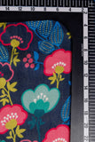 Multicolored Botanical Blooms Digitally Printed on Kiana Silk