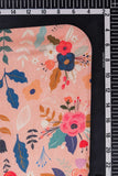 Pink Floral Garden Digitally Printed on Kiana Silk