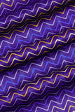 Blue Chevron Sensation Pattern Digitally Printed on Halley Silk